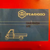 Libretto granzia APE anni 80