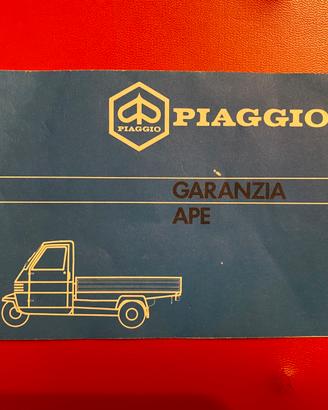 Libretto granzia APE anni 80