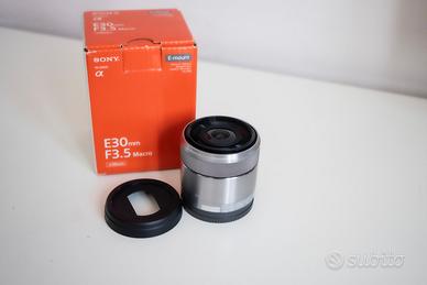 Sony E 30mm f/3.5 Macro come nuovo, in garanzia