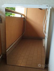 Specchio bagno 170x70 cm con luci LED e mensola