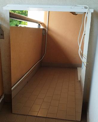 Specchio bagno 170x70 cm con luci LED e mensola