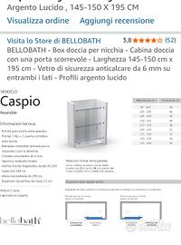 box doccia  145-150