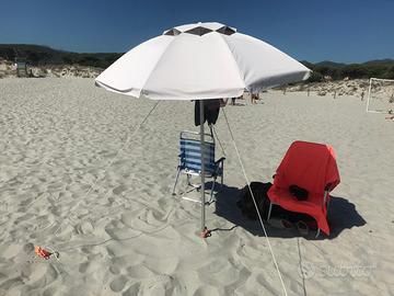 ombrellone da spiaggia in alluminio