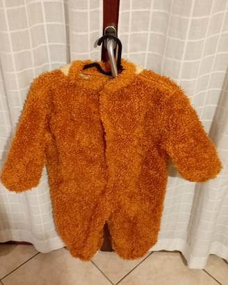 Vestito carnevale orsetto taglia 2/3 anni