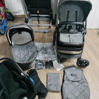 Trio passeggino venicci tinum Grigio