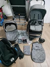 Trio passeggino venicci tinum Grigio