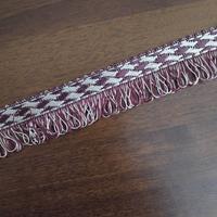  Passamaneria con Frange H 3 cm/Bordeaux-vinaccia