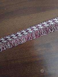  Passamaneria con Frange H 3 cm/Bordeaux-vinaccia