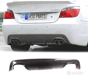 DIFFUSORE BMW E60 03-10 LOOK M DOPPIA USCITA CARBO