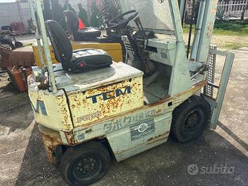 muletto. elettrico. tcm. batterie. finite