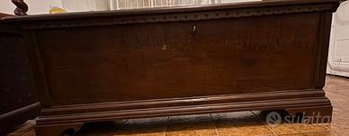 ANTICA CASSAPANCA IN LEGNO MASSELLO