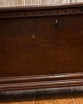 ANTICA CASSAPANCA IN LEGNO MASSELLO