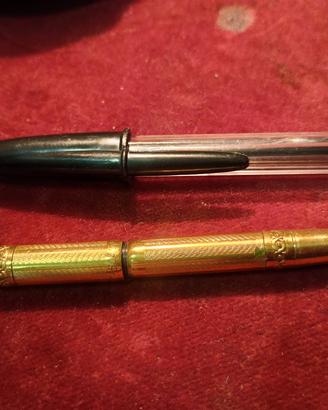 mini penna stilografica Mont Blanc Gold vintage