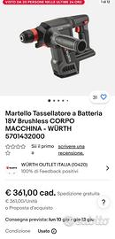 Tassellatore a Batteria Wurth M-cube 18V 