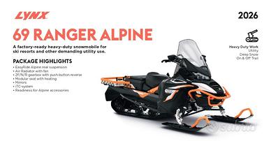 Motoslitta Lynx 69 Ranger Alpine 900 ACE Turbo