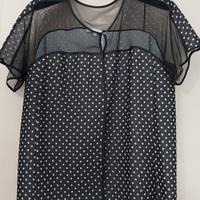 Camicia da donna con trasparenze
