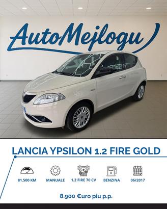 Lancia Ypsilon 1.2 69 CV 5 porte Gold