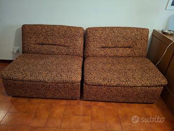 Divano letto 3 posti e 2 poltrone letto un posto