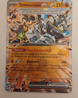 Carta Pokémon Ogerpon Maschera Fondamenta EX