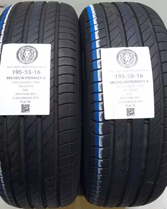 2 GOMME 195 55 16 MICHELIN A70880
