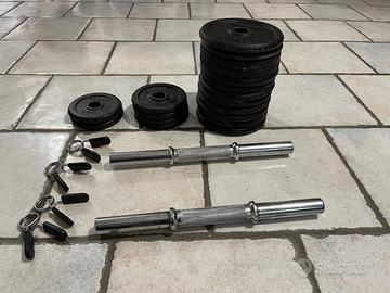 Manubri per palestra e pesi come da foto