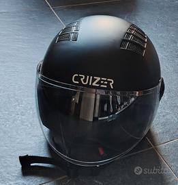 Casco moto M e guanti 