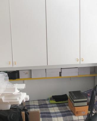 Armadio modulabile con doppio letto estraibile