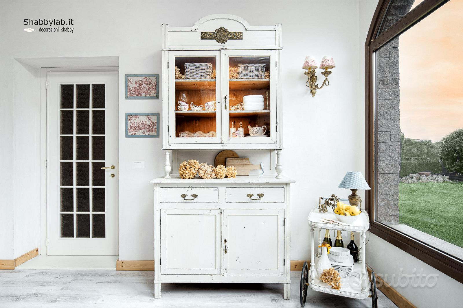 Credenza Shabby Chic Bianco Caldo - Arredamento e Casalinghi In vendita a  Viterbo