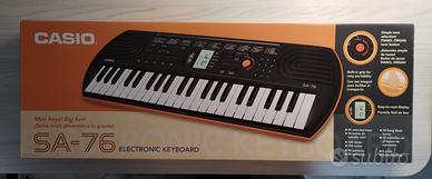 TASTIERA CASIO SA-76 MINI+BORSA+ALIMENTATORE CASIO