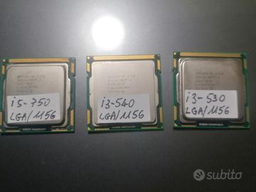 LOTTO CPU INTEL LGA 1156