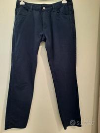 pantaloni uomo estivi colore blu in cotone