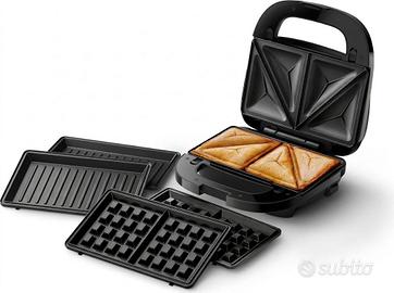 Tostiera per Panini 5000 Philips, Set di 3 Piastre