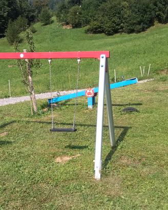 Parco giochi POZZA altalena dondolo tris