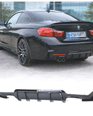DIFFUSORE BMW F32 F33 F36 LOOK M PERFORMANCE NERO 