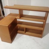 Mobile libreria angolare artigianale