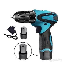 TRAPANO AVVITATORE DOPPIA BATTERIA A LITIO 18V