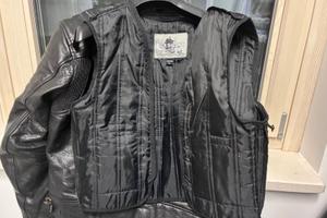 Giacca in pelle per moto 