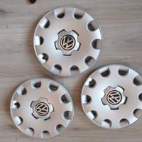 3 Copricerchi nuovi Volkswagen originali 15"