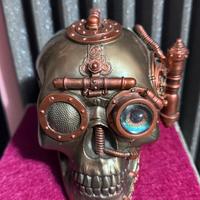 Teschio Steampunk|Cyberpunk|Occhio Olografico