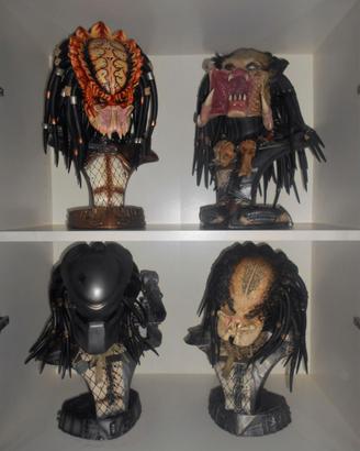 LOTTO DI 4 PREDATOR BUST SIDESHOW 1/2