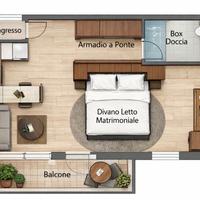 Monolocale comodo x linea verde-750 euro compresi