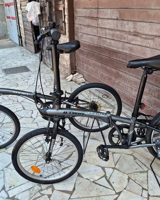 coppia bici btwin hopton pieghevole 