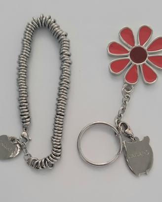 Bracciale e portachiavi con Margherita Sagapo