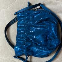 Borsetta Roberto Uggari paillettes blu navy