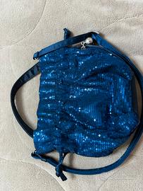 Borsetta Roberto Uggari paillettes blu navy