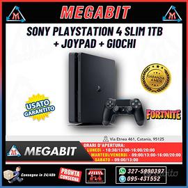 Playstation 4 SLIM 500gb + joypad + 8 giochi - Usata