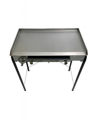 Barbecue a Gas Piastra Griglia 80x50 Acciaio Inox
