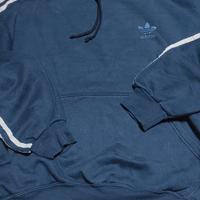 Felpa Adidas con cappuccio blu vintage 12/14 anni 