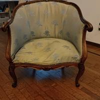 Divanetto con 2 poltrone e 2 poggiapiedi