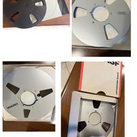 lotto nastri bobina 1/4 pollice nuovi/usati